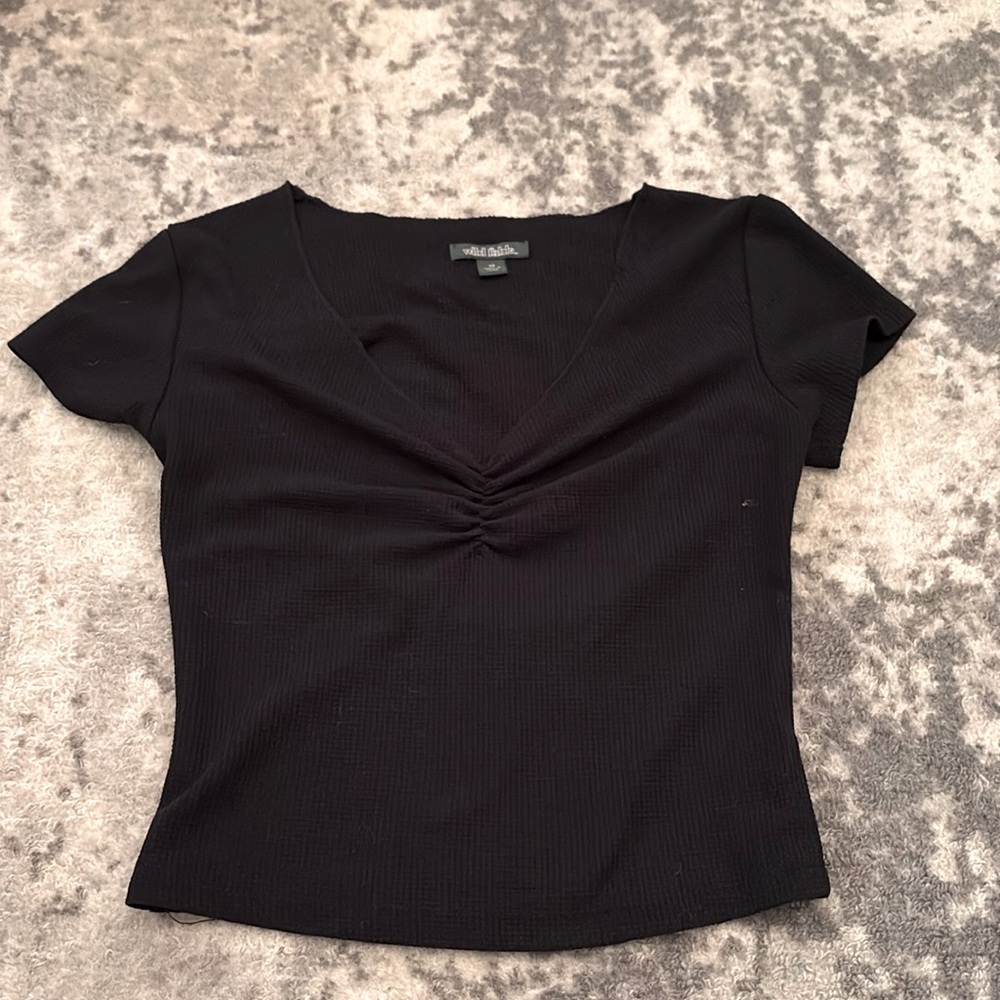 black v neck